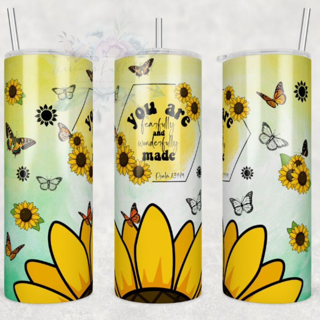 Fearfully & Wonderfully Made Tumbler | Visions Fulfilled, LLC