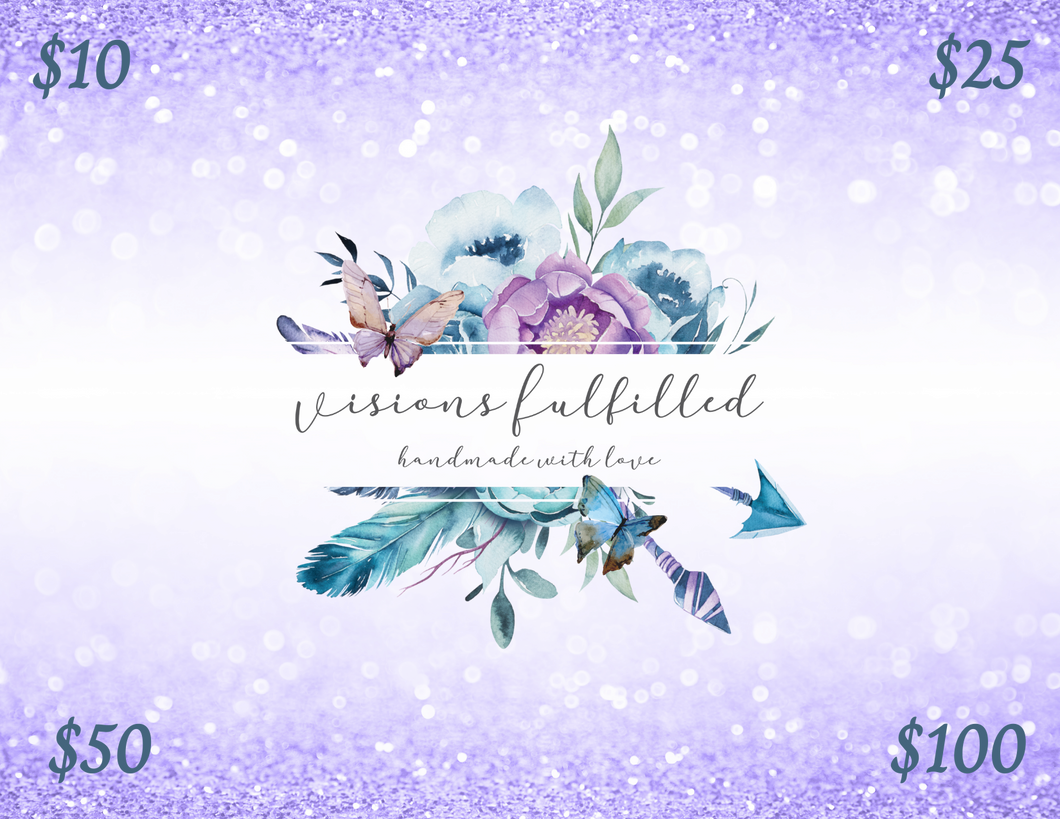 HAPPY Gift Card | Visions Fulfilled