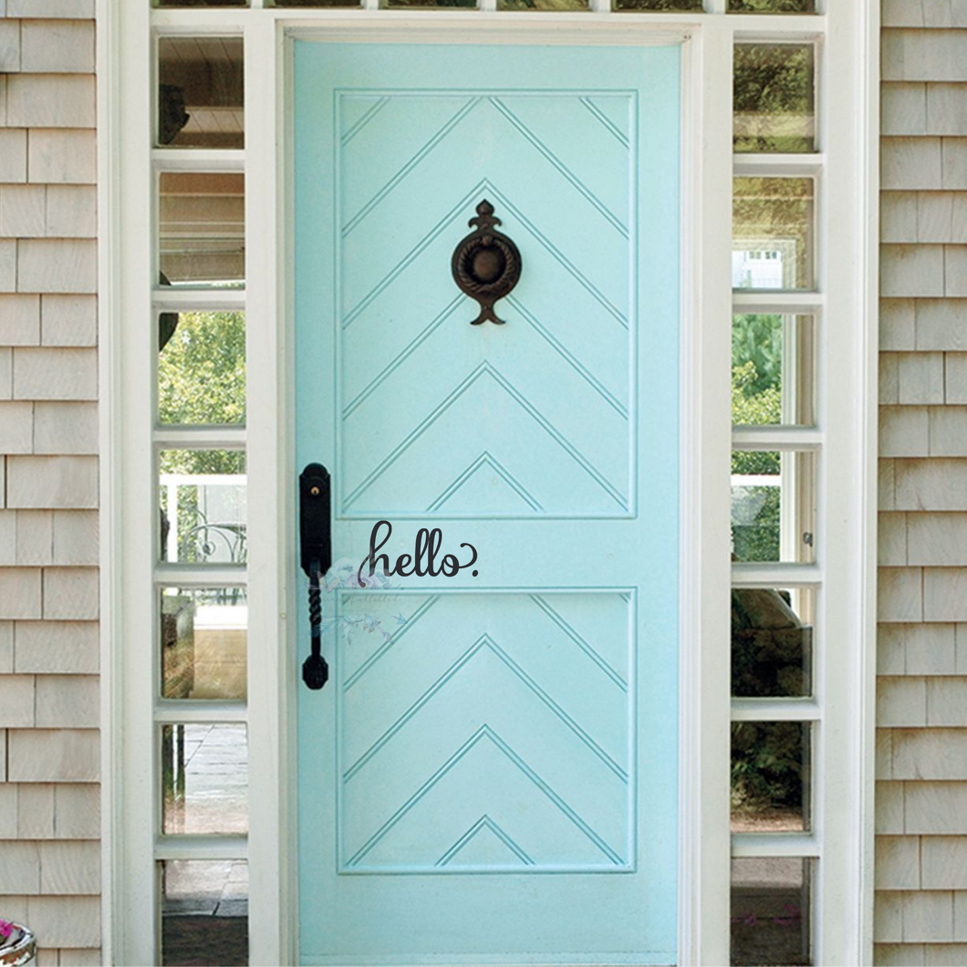 hello. Door Decal | Visions Fulfilled